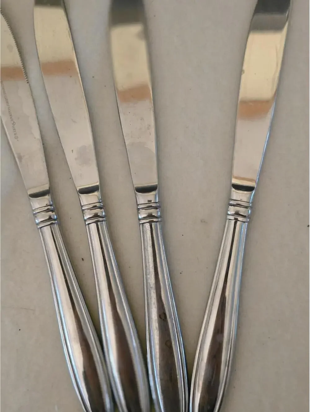 Reed & Barton Celebration Stainless Korea Dinner Knives Set of 4 Flatware